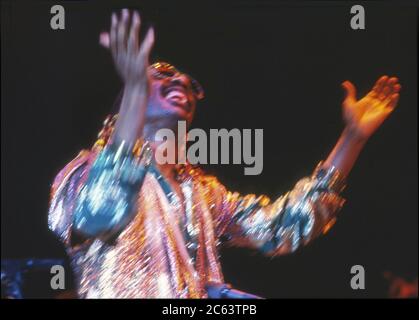 Stevie Wonder im Konzert Stockfoto