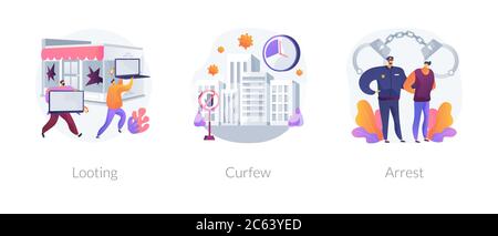 Öffentliche Protest abstrakte Konzept Vektor Illustrationen. Stock Vektor