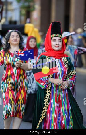 ADELAIDE, SOUTH AUSTRALIA 26. Januar 2020: Australia Day 2020 Parade und Feierlichkeiten in Adelaide, South Australia Stockfoto