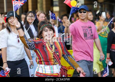 ADELAIDE, SOUTH AUSTRALIA 26. Januar 2020: Australia Day 2020 Parade und Feierlichkeiten in Adelaide, South Australia Stockfoto