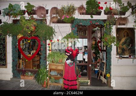 Kleiner Shop im Vintage-Stil Stockfoto