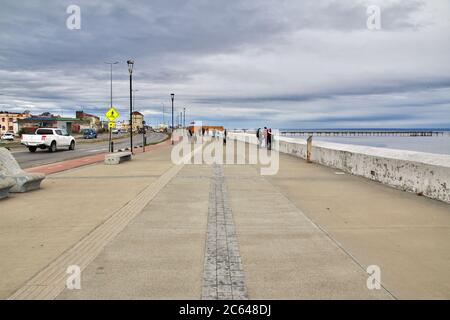 Der Hafen von Punta Arenas, Patagonien, Chile Stockfoto