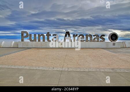 Der Hafen von Punta Arenas, Patagonien, Chile Stockfoto