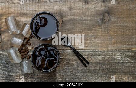 Schwarzer Kaffee. Stockfoto