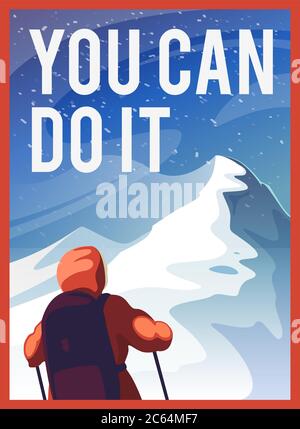 Sie können es tun. Stock Vektor