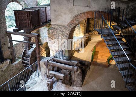 Italien, Lombardei, Val Trompia, Tavernole, Il Forno di Tavernole Museum Stockfoto