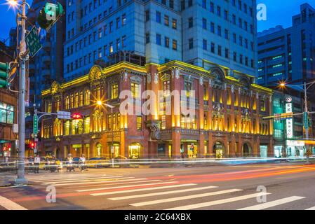 12. August 2015: Der Starbucks Baoan Datong Store befindet sich in der Residenz von Yeh Chin-tu in taipei, taiwan. Dieses historische Barockhaus wurde im 1. Jahrhundert erbaut Stockfoto