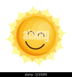 Sun Icon Flat Vector. Stock Vektor