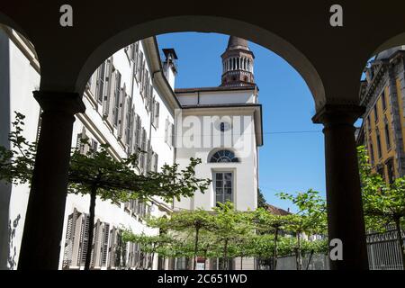 Italien, Lombardei, Mailand, Palazzo Reale Garten Stockfoto