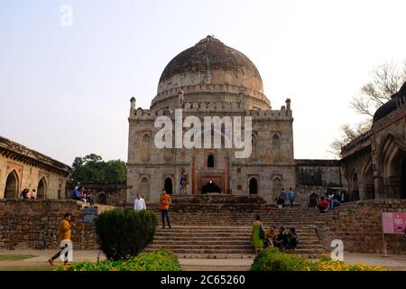 Bada Gumbad im Lodhi Garden, Neu Delhi, Indien Stockfoto