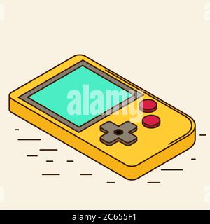 Altes Gadget. Isometrisches Flachsymbol. EPS10 Stock Vektor