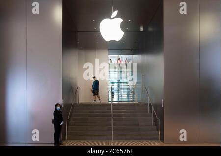 Hongkong, China. Mai 2020. American multinationale Technologie-Unternehmen Apple Store in Hongkong gesehen. Kredit: Budrul Chukrut/SOPA Images/ZUMA Wire/Alamy Live Nachrichten Stockfoto