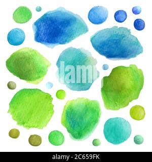Vektorfarben für Aquarelle Stock Vektor