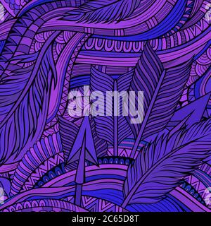 Dekorative dekorative dekorative ethnische Vektor Hintergrund Stock Vektor