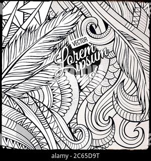 Dekorative dekorative dekorative ethnische Vektor Hintergrund Stock Vektor