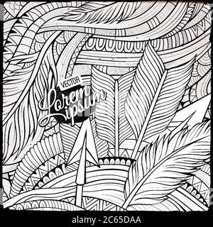 Dekorative dekorative dekorative ethnische Vektor Hintergrund Stock Vektor