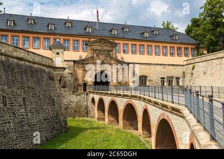 Festung Petersberg in Erfurt an einem schönen Sommertag, Deutschland Stockfoto