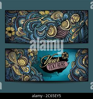 Abstrakt Vektor dekorative ethnische ornamentalen Hintergründe Stock Vektor