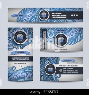 Vorlagen für Corporate Identity-Vektor Stock Vektor