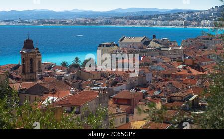 Altstadt von Nizza an der französischen Riveira Stockfoto