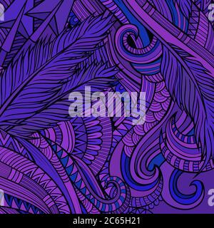 Dekorative dekorative dekorative ethnische Vektor Hintergrund Stock Vektor