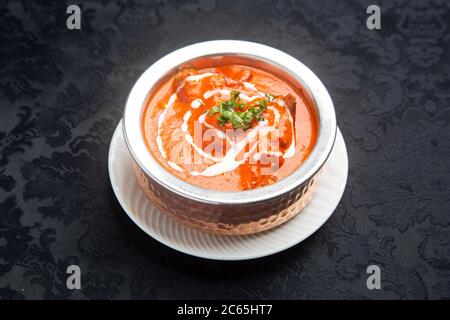 Typisches indisches Essen Huhn Tikka Masala. Stockfoto