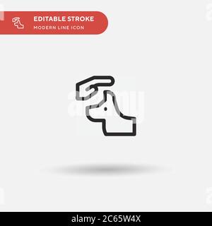 Einfaches Vektorsymbol „Zug“. Illustration Symbol Design Vorlage für Web mobile UI Element. Perfekte Farbe modernes Piktogramm auf bearbeitbaren Strich. Symbol „Zug“ Stock Vektor
