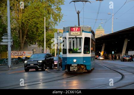 Schweiz, Zürich, Straßenbahn Stockfoto