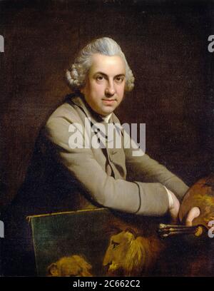 Charles Catton (1728-1798), englischer Maler, Selbstporträt, um 1769 Stockfoto