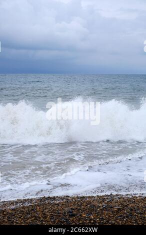 cley-next-the-Sea Kiesstrand, Nord norfolk, england Stockfoto