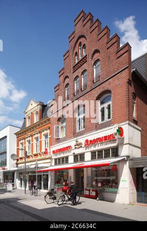 Einkaufsstraße lange Straße, Delmenhorst, Niedersachsen, Deutschland, Europa Stockfoto