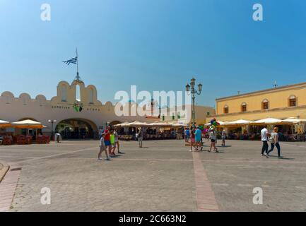 Markthalle, Kos Insel, Griechenland, Europa Stockfoto