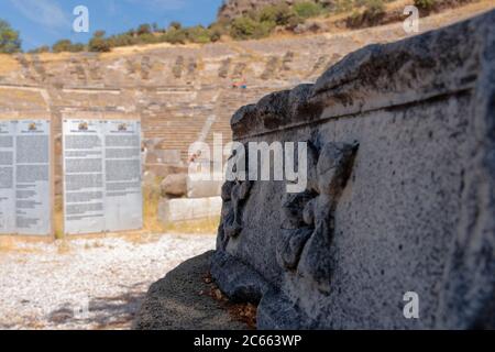 Amphitheater Halikarnassos, Bodrum, Mugla, Türkei Stockfoto