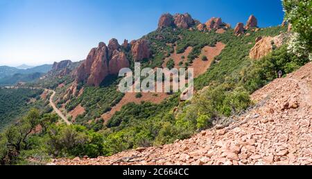 SONY DSCScenic Blick in 'l'Esterel' an der französischen riviera Stockfoto