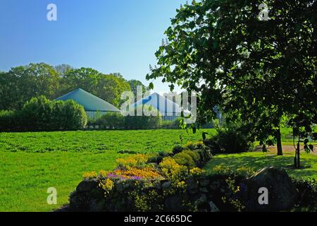 Deutschland, Niedersachsen, Wagenfeld-Ströhen, Dorf, Biogasanlage, Ströhen Stockfoto