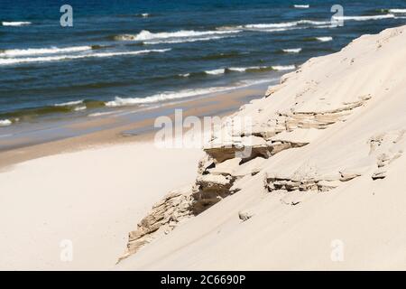 Polen, Slowenischer Nationalpark, Ostseeküste, Wanderdüne Stockfoto