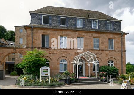 Maria Laach Lake Hotel, Kloster Maria Laach, Eifel, Rheinland-Pfalz, Deutschland Stockfoto