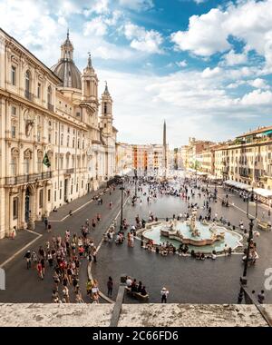 Piazza Navona, Rom Stockfoto