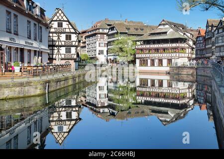 Maison des Tanneurs, Petite France, Gerberviertel, UNESCO-Weltkulturerbe, Straßburg, Elsass, Grand Est, Frankreich Stockfoto