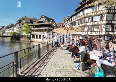 Maison des Tanneurs, Petite France, Gerberviertel, UNESCO-Weltkulturerbe, Straßburg, Elsass, Grand Est, Frankreich Stockfoto