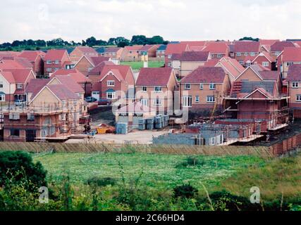 Neubau Häuser am Grüngürtel Website Harrogate Yorkshire UK Stockfoto