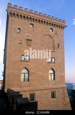 Republik von s. marino Piazza della libertà - palazzo Pubblico Stockfoto