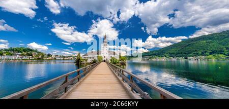 Schloss Orth in Traunsee, Gmunden, Salzkammergut, Oberösterreich, Österreich Stockfoto