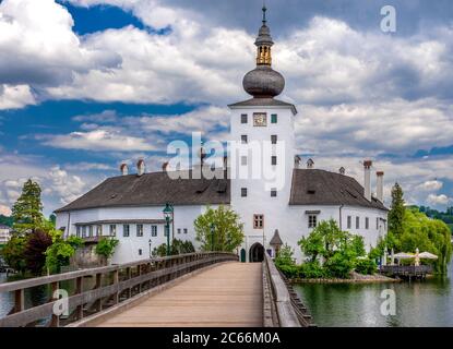 Schloss Orth in Traunsee, Gmunden, Salzkammergut, Oberösterreich, Österreich Stockfoto