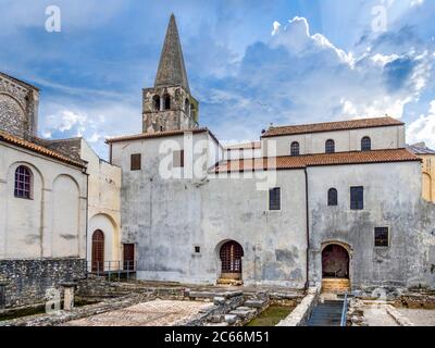 Euphrasius-basilika, UNESCO-Weltkulturerbe, Porec, Istrien, Kroatien, Europa Stockfoto