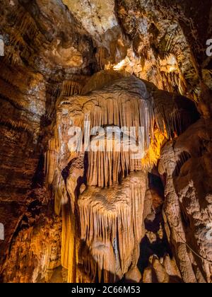 JAMA Baredine, Tropfsteinhöhle, Nova Vas, Porec, Istrien, Kroatien, Europa Stockfoto