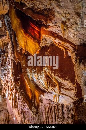 JAMA Baredine, Tropfsteinhöhle, Nova Vas, Porec, Istrien, Kroatien, Europa Stockfoto