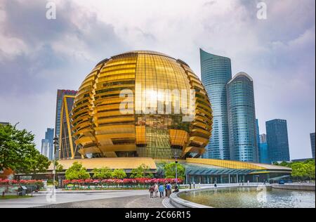 China, Hangzhou, jianggan Bezirk, qianjiang neue Stadt, Intercontinental Hotel, Stockfoto