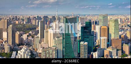 Japan, Tokyo City, Shimbashi Bereich panorama Stockfoto