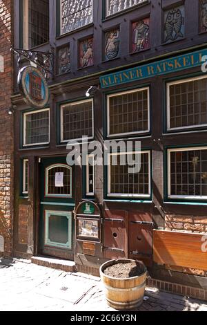 Kleiner Ratskeller, Böttcherstraße, Bremen, Deutschland Stockfoto